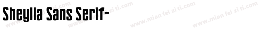 Sheylla Sans Serif字体转换